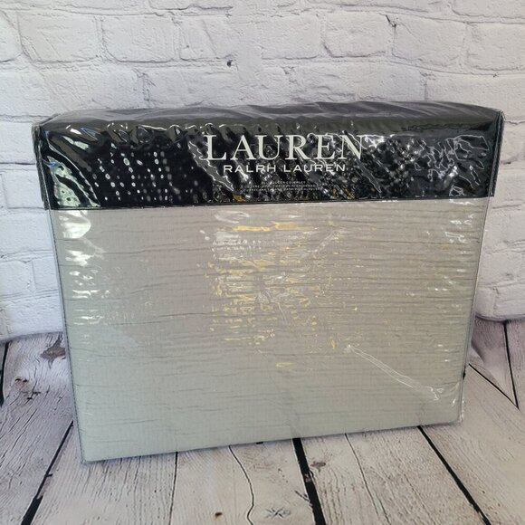 Lauren Ralph Lauren Spencer Matelasse Coverlet Full/Queen - Stone Grey